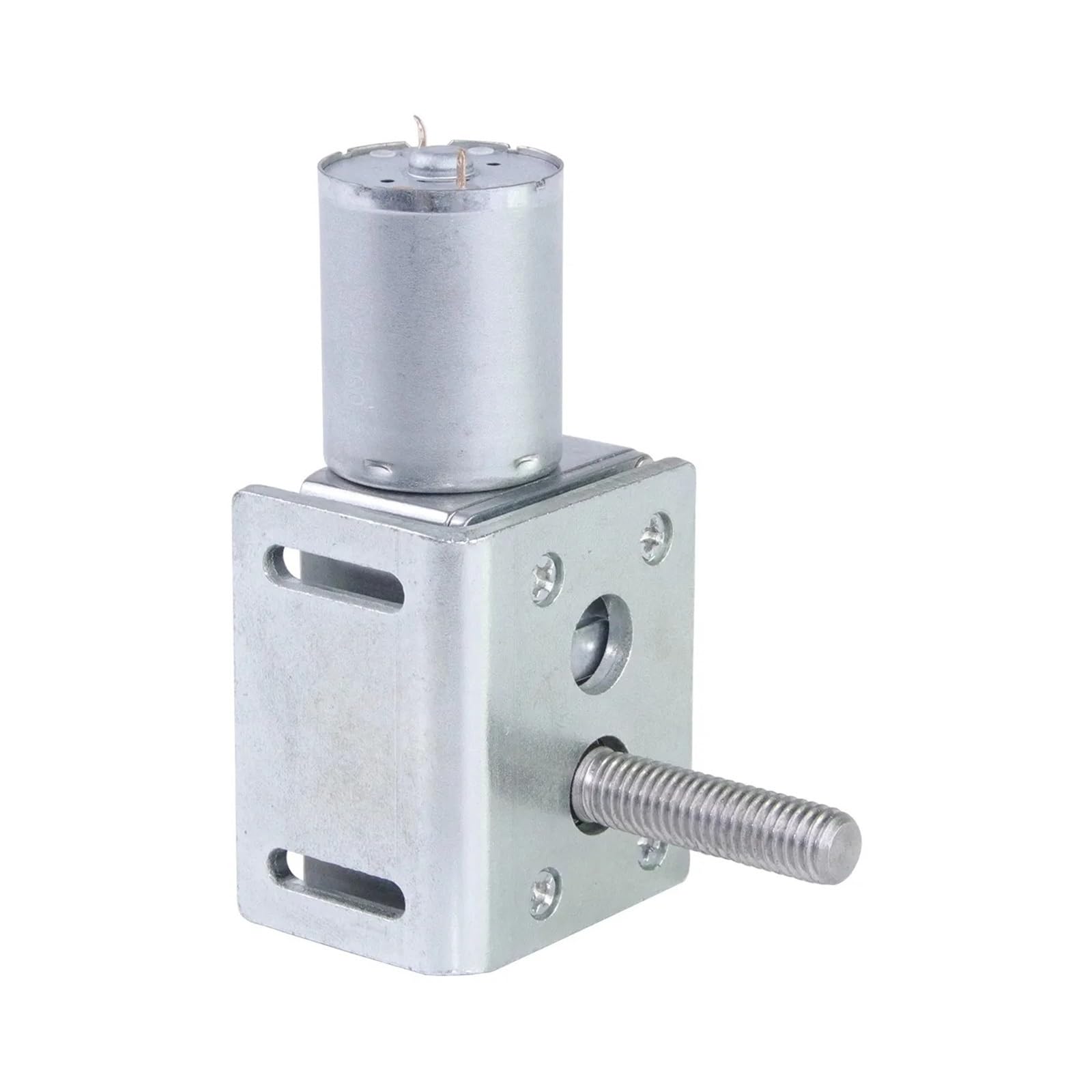 8mm * 33mm Ausgangsschraubenwelle DC 24V Schneckengetriebemotor mit hohem Drehmoment und niedriger Drehzahl und Flansch 1St(Motor with flange,6rpm)