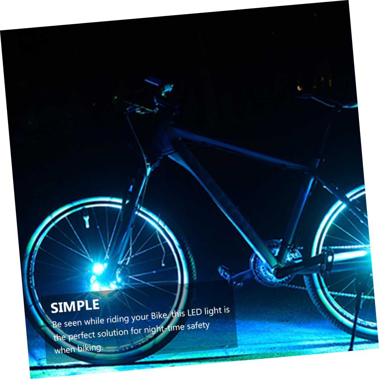 BESPORTBLE LED Bici Impermeabile Spia Ruota di Bicicletta Luce per Bici luci delle Ruote della Bicicletta Auto Spia della Bici mozzi Ciclismo Leggeri plastica Silver