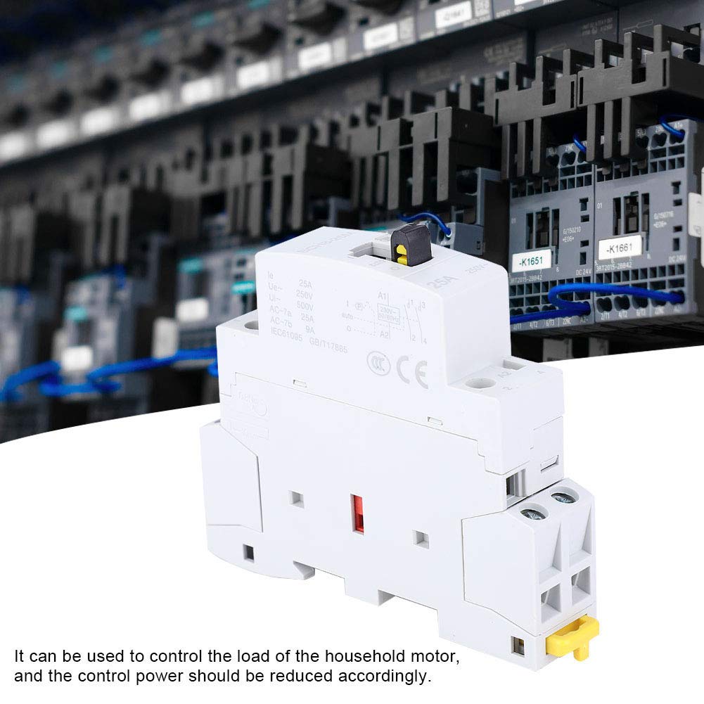 Piezas y recambios Interruptor de Control de contactor 2NC, BCH8-25M Contactor Modular de CA for el hogar La mayoría de Las áreas de Control eléctrico del Edificio Eléctrico Industrial
