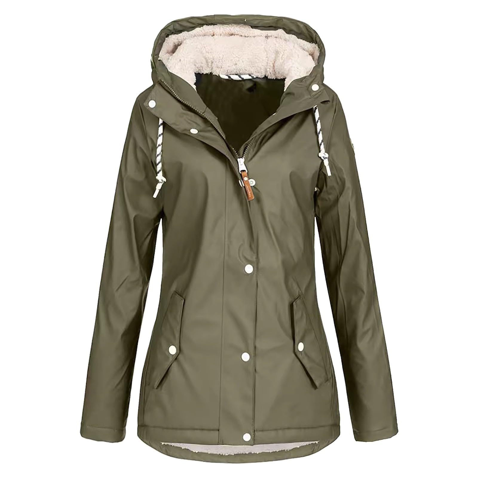 Giacca Antipioggia Da Donna Outdoor Plus Size Cappotto Allentato Antivento Con Cappuccio In Peluche Di Natale Cerata Termica Running Pioggia Montagna Trekking Estiva Completo