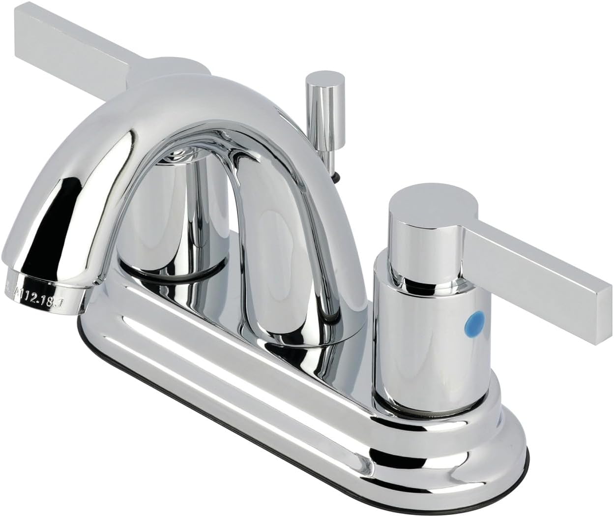 Kingston Brass FB5611NDL 4 in. Centerset Bathroom Faucet, Polished Chrome