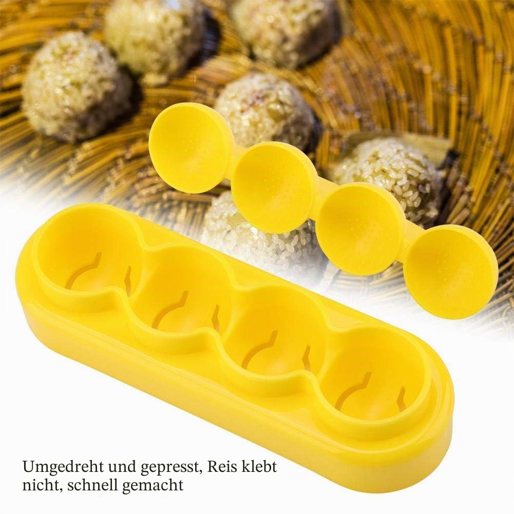 TOPINCN DIY Kleine Sushi Reisbällchen Form Lebensmittelqualität Pp Material Handwerk Reisrolle Form mit Löffel für Home Party Kindernahrung