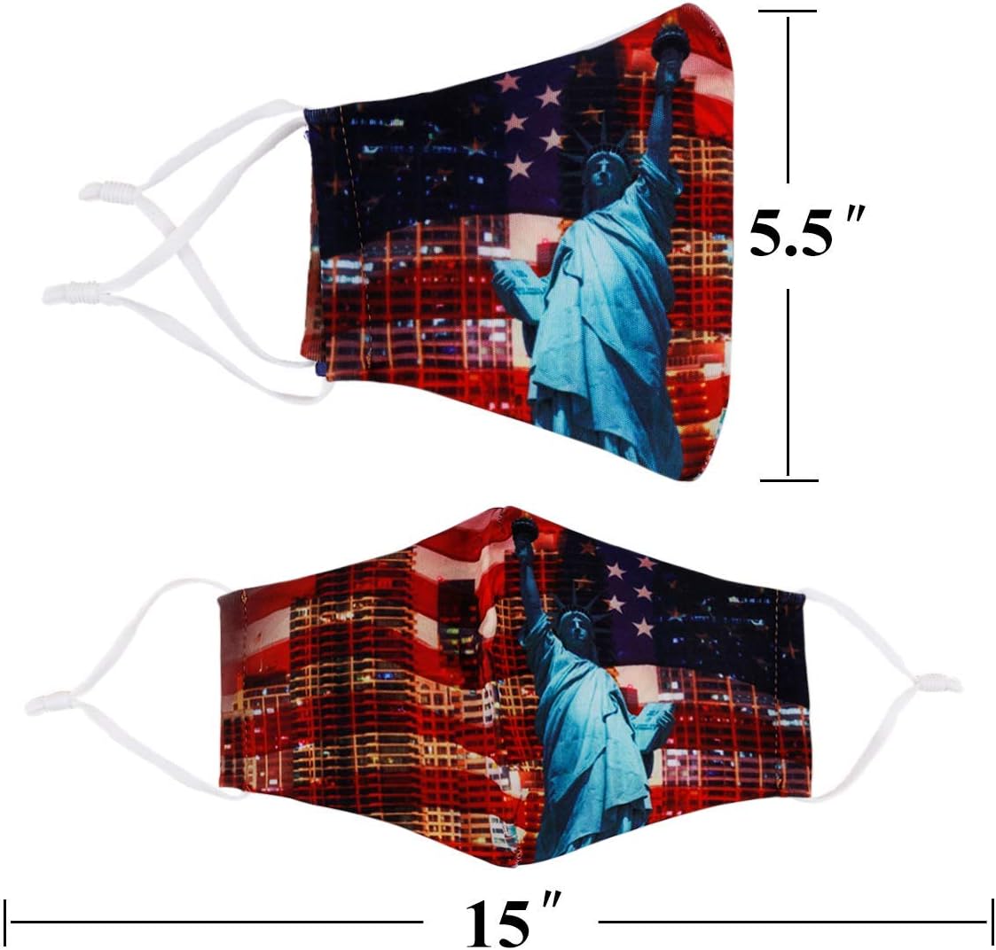 Alldriey Adjustable Reusable Washable Sport Face Mask, Multi-Layer Design Athletic Mask with Adjustable Strap