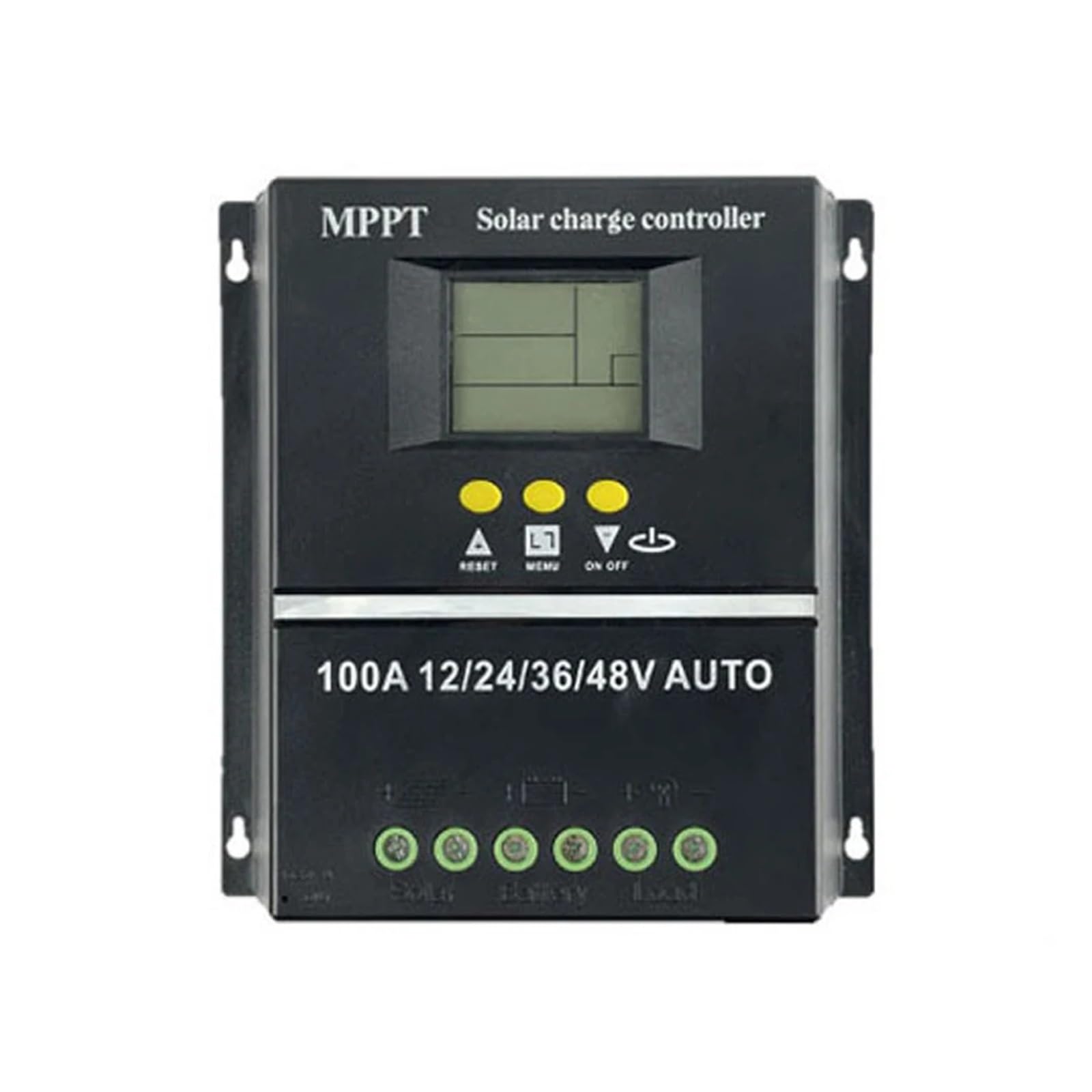 Regolatore di Carica Pannello Solare, Regolatore di carica solare 100A/80A MPPT/PWM 12V/24V/36V/48V Strumenti di controllo automatico Caricabatteria solare fotovoltaico con display LCD e doppia USB(80