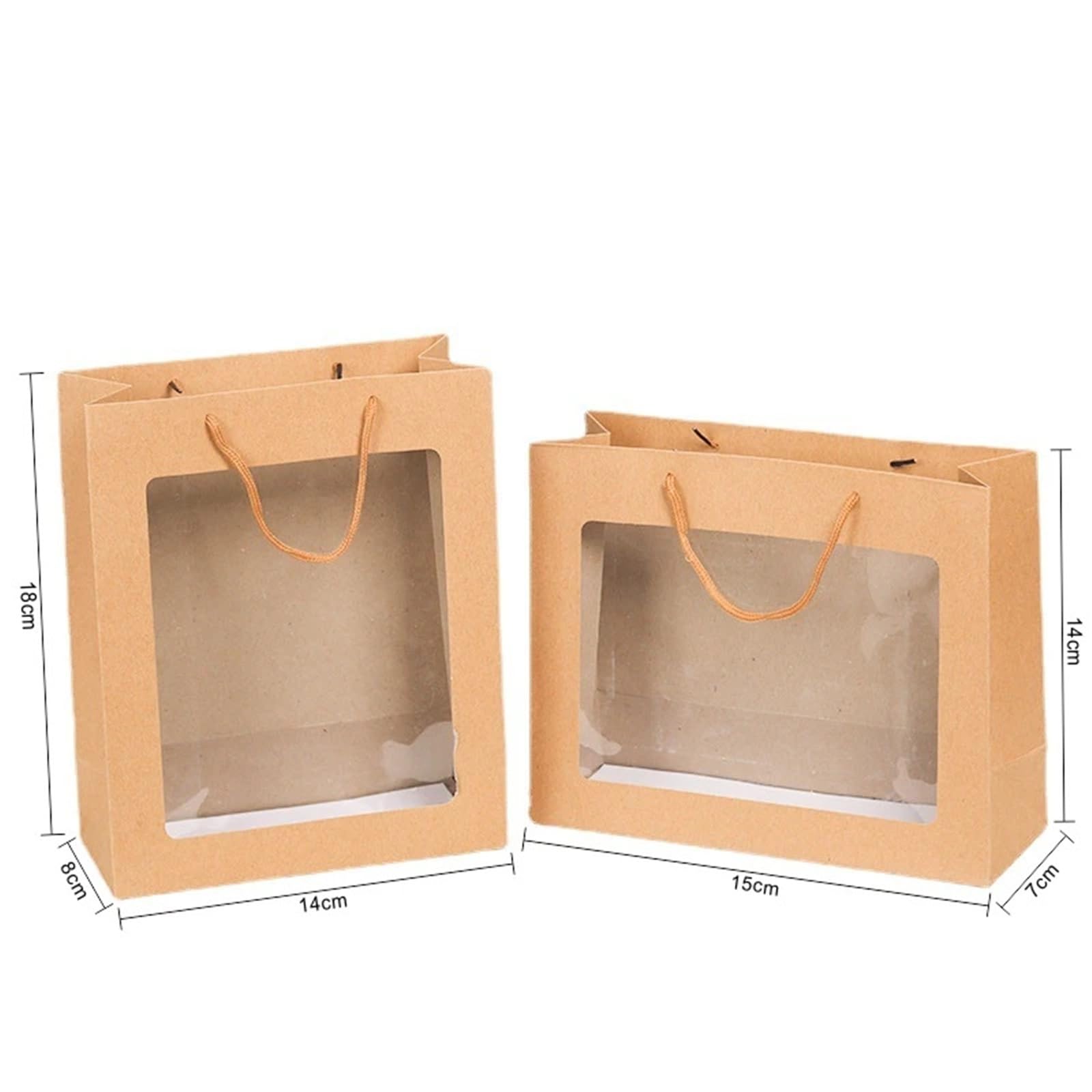 Borsa tote regalo in carta Kraft da 20 pezzi