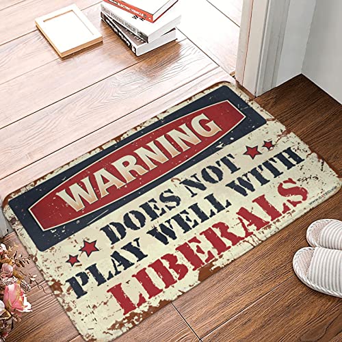 Décoration de camping-car Warning message drôle tapis rectangulaire 50x80cm - 2