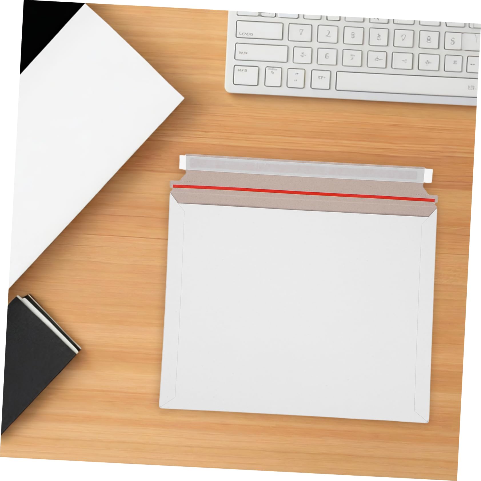 Angoily 20pièces Enveloppes Rigides Plates pour Documents et Dossiers Enveloppes Cartonnées Auto-adhésives pour Photos et Expédition