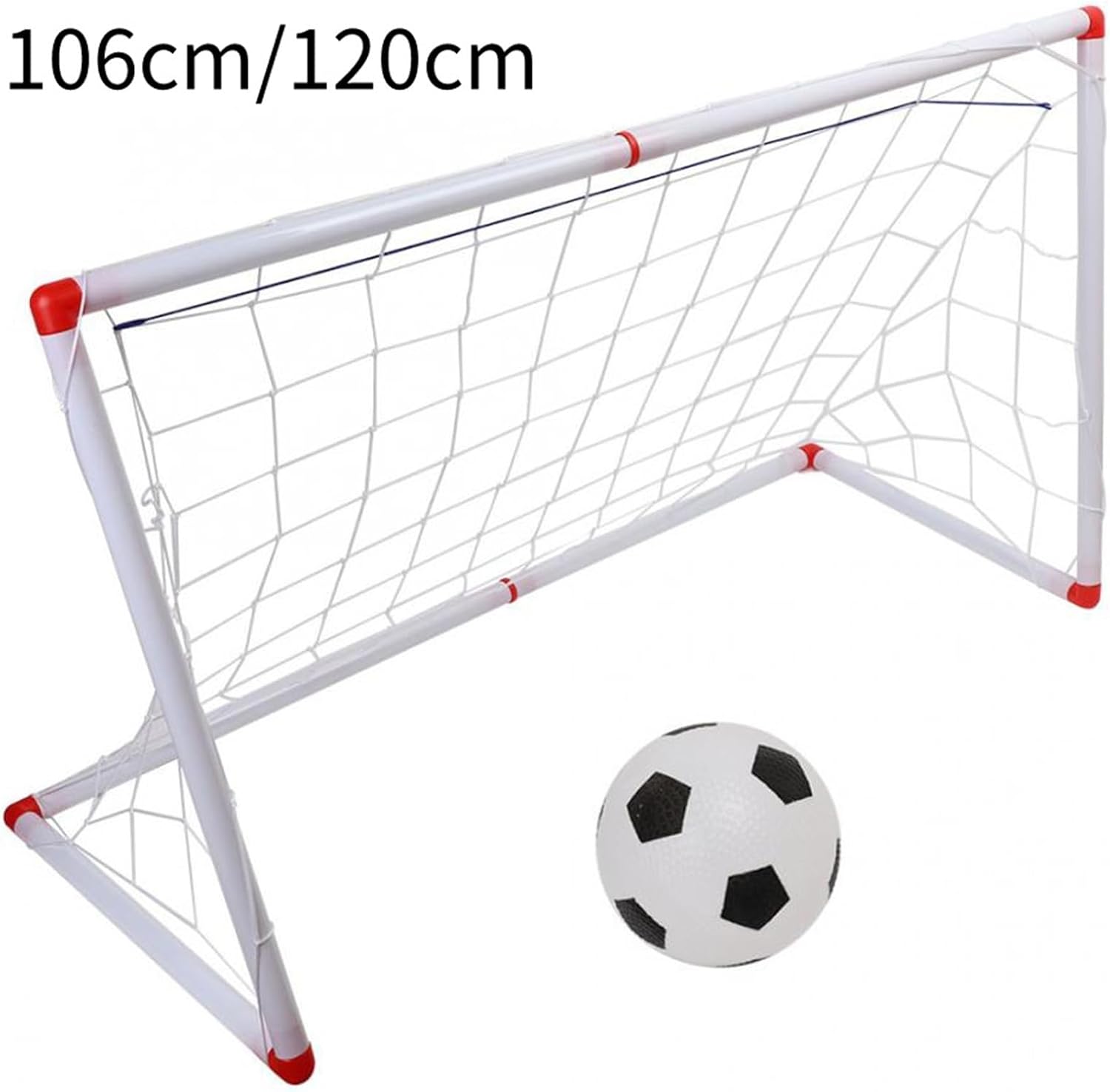 Compatible for 106/120cm Mini Soccer Goal Net Set with Ball Pump Indoor Outdoor Sports Gear