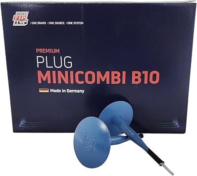 Rema Tip Top B-10 Minicombi Tire Repair Units - Tire Patch and Plug Combo Units for Permanent Flat Tire Repair. Box of 20 Units. Use in Truck, Commercial Truck, Agricultural Farm Tire Repair.