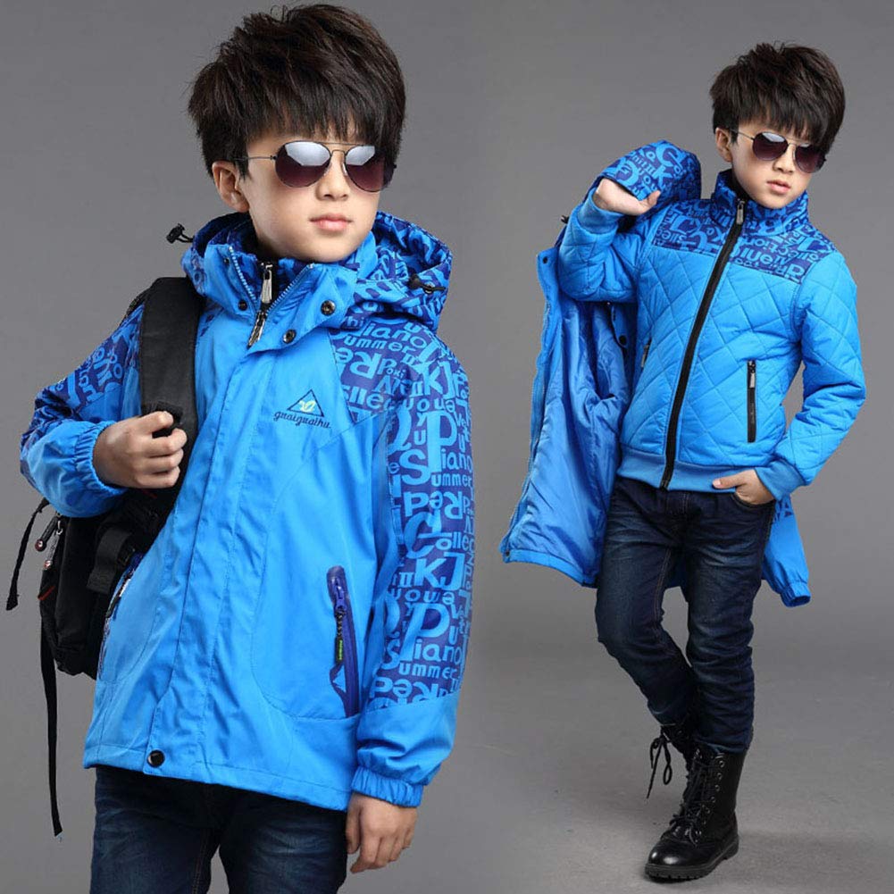Niño Chaqueta Softshell 3 en 1 de Camuflaje cálido de Invierno Chaqueta de esquí para abono de esquí