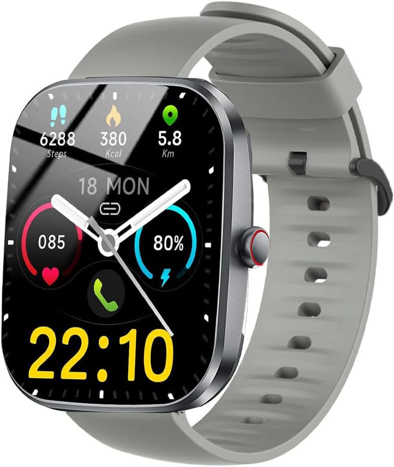 Lamshaw Compatible for Kuizil Smart Watch Bands, Silicone Replacement Soft Band Wristbands Straps with Stainless Steel Buckle Compatible for Kuizil T70 1.91" Smartwatch