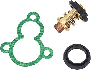 QMLQRGKF Kit de reemplazo del termostato del Motor del Motor de 4 Tiempos Fuera Compatible con los Modelos 66M-12411-00 y 66M-12411-01