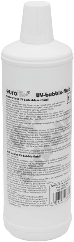 Eurolite 1 Litre UV-Bubble Fluid, Blue