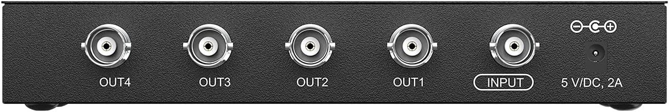 BZBGEAR 1080P FHD 3G-SDI 1x4 Splitter/Distribution Amplifier - BG-3GS14