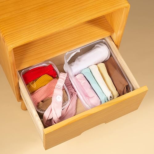 Miniatura 5 de Paquete de 5 bolsas de aseo de plástico transparente con cremallera, neceser aprobado por TSA, bolsa portátil de cosméticos y maquillaje para