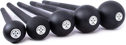 Miniatura 9 de POWER GUIDANCE Steel Mace Macebell - Entrenamiento de hierro fundido para entrenamiento de cuerpo completo, hombro, fuerza central, músculos,
