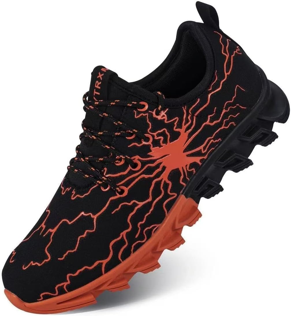 YTRXM Little/Big Boys Running Sneakers Lightweight Slip on Tennis Shoes