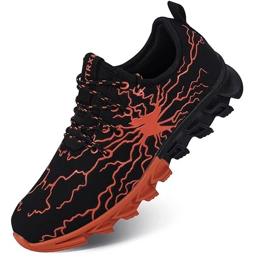 YTRXM Little/Big Boys Running Sneakers Lightweight Slip on Tennis Shoes