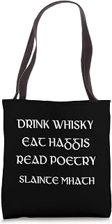 Robert Burns Night Whisky Haggis Poems Scottish Life Funny Tote Bag
