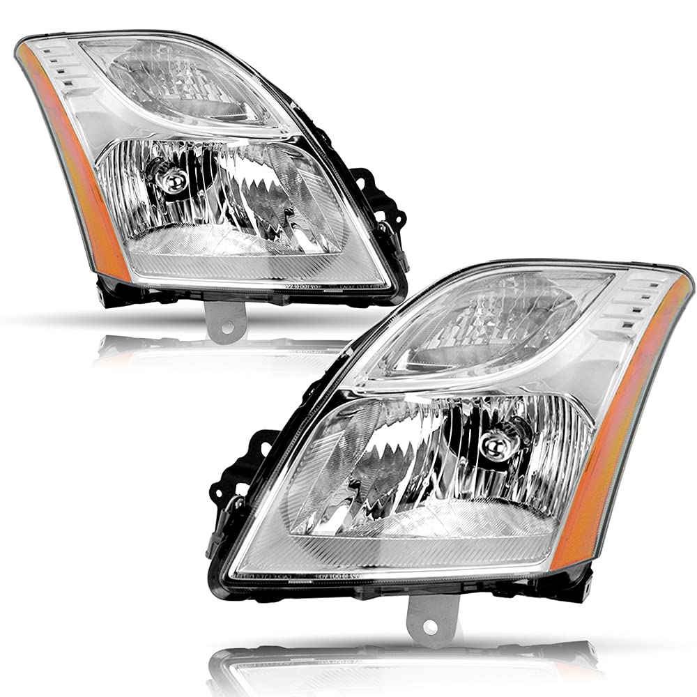 BRYGHT Headlight Assembly Chrome 2012 Nissan Sentra