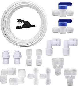5 Raccordi Dritti Push In 1/4-3/8 Per Filtro Acqua Sistema RO - SHITONG