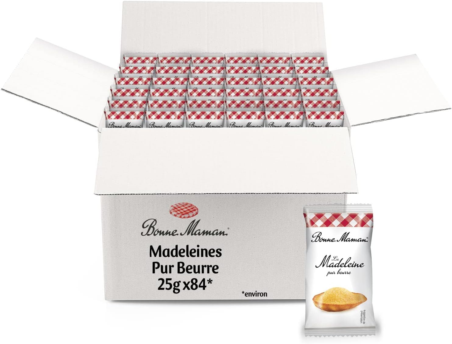 BONNE MAMAN Madeleines pur beurre 25g x 84