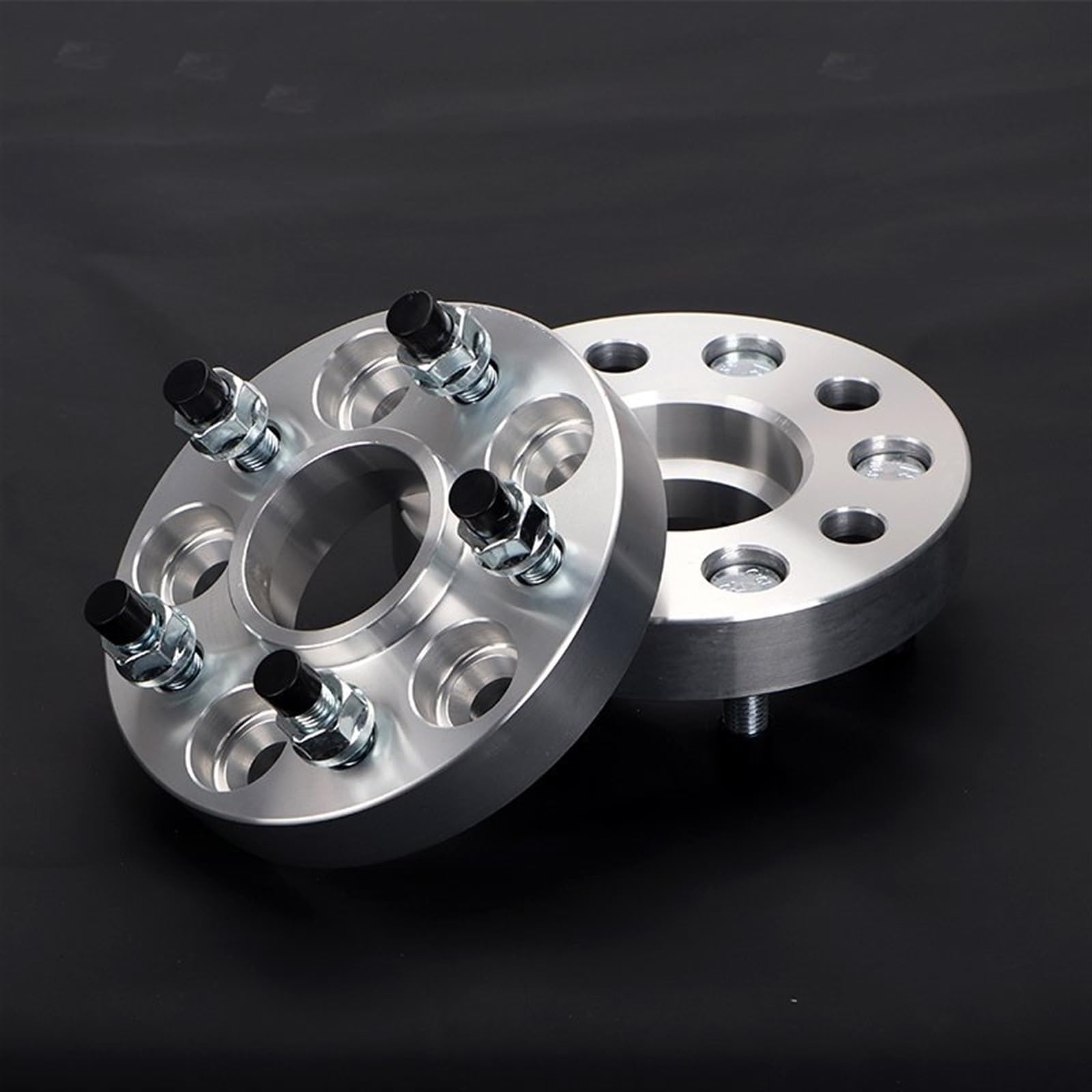 2 pezzi 20/25/30/35/40/45/50mm PCD 5x120.65 CB 70.3mm adattatore distanziale ruota 5 alette serie universale per auto(2PCS 30mm)
