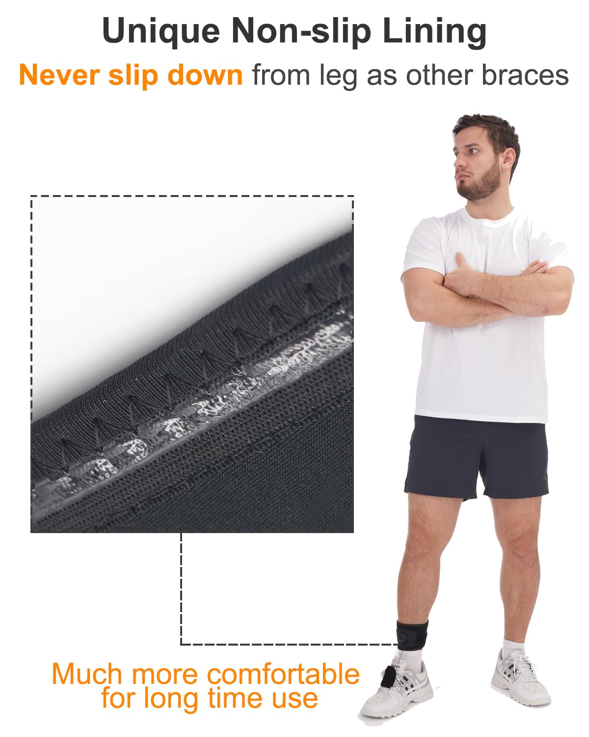AFO Drop Foot Brace with Reel - Adjust Dorsiflexion Assist, Foot Drop Brace Help Raise Shoes, Improved Walking Gait, Prevent Falls & Injuries for Left & Right