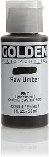Golden Fluid Acrylic Paint 1 Ounce-Raw Umber