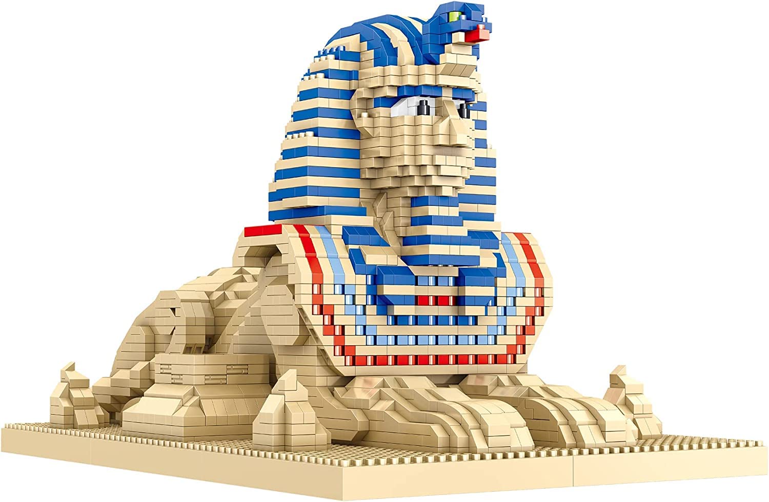 Architecture Model Building Kits, Egypt Pharaoh Sphinx Building Block Set, 2732 PCS Construction Toy Gifts for Kids Adults, Building Bricks Lego Compatible Technic