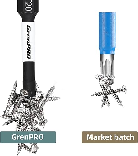 Miniatura 10 de Brocas de atornillado PH2-2IN+3.5IN+6IN 3pcs Magnetic Phillips #2 Brocas de inserción S2 Acero Antideslizante Largo Destornillador Brocas de