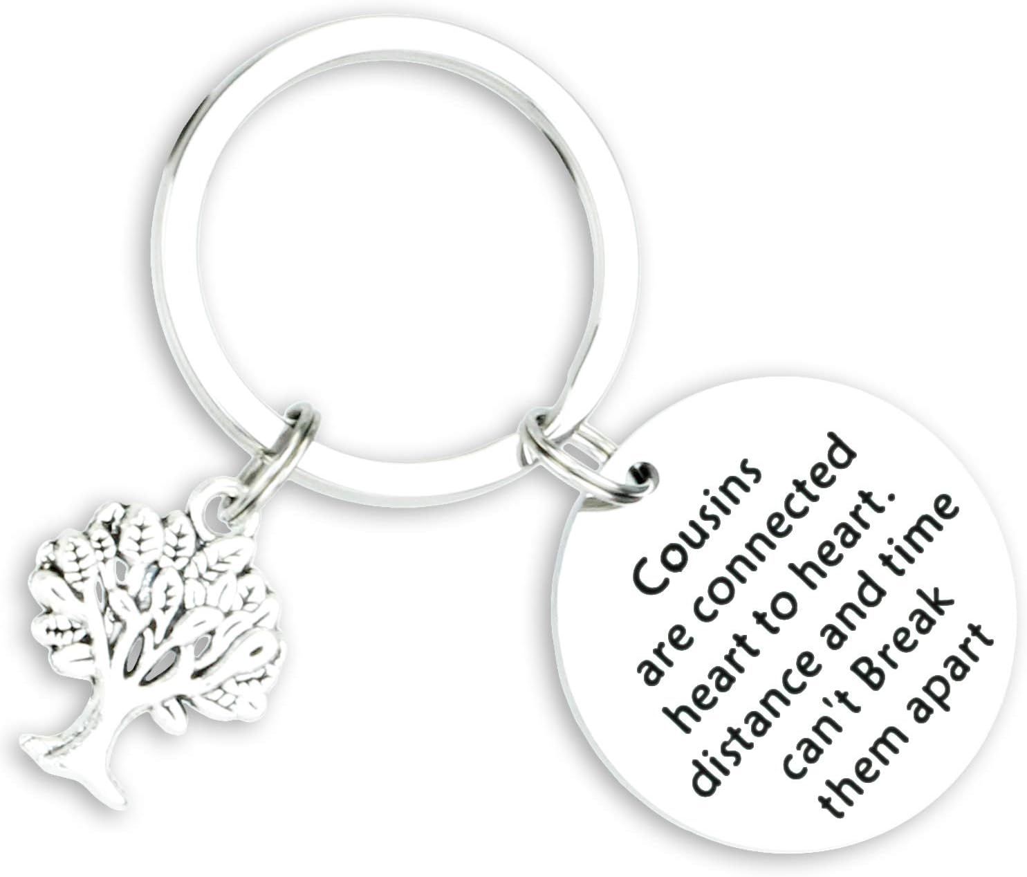 Cousin Gift Keychain for Women - Jewelry and Best Cousin Gifts
