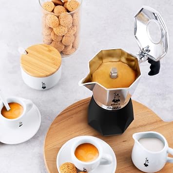 Bialetti Bricca NEW 4 Cup Open Fire Type (Coffee Maker, Espresso Makinetta)
