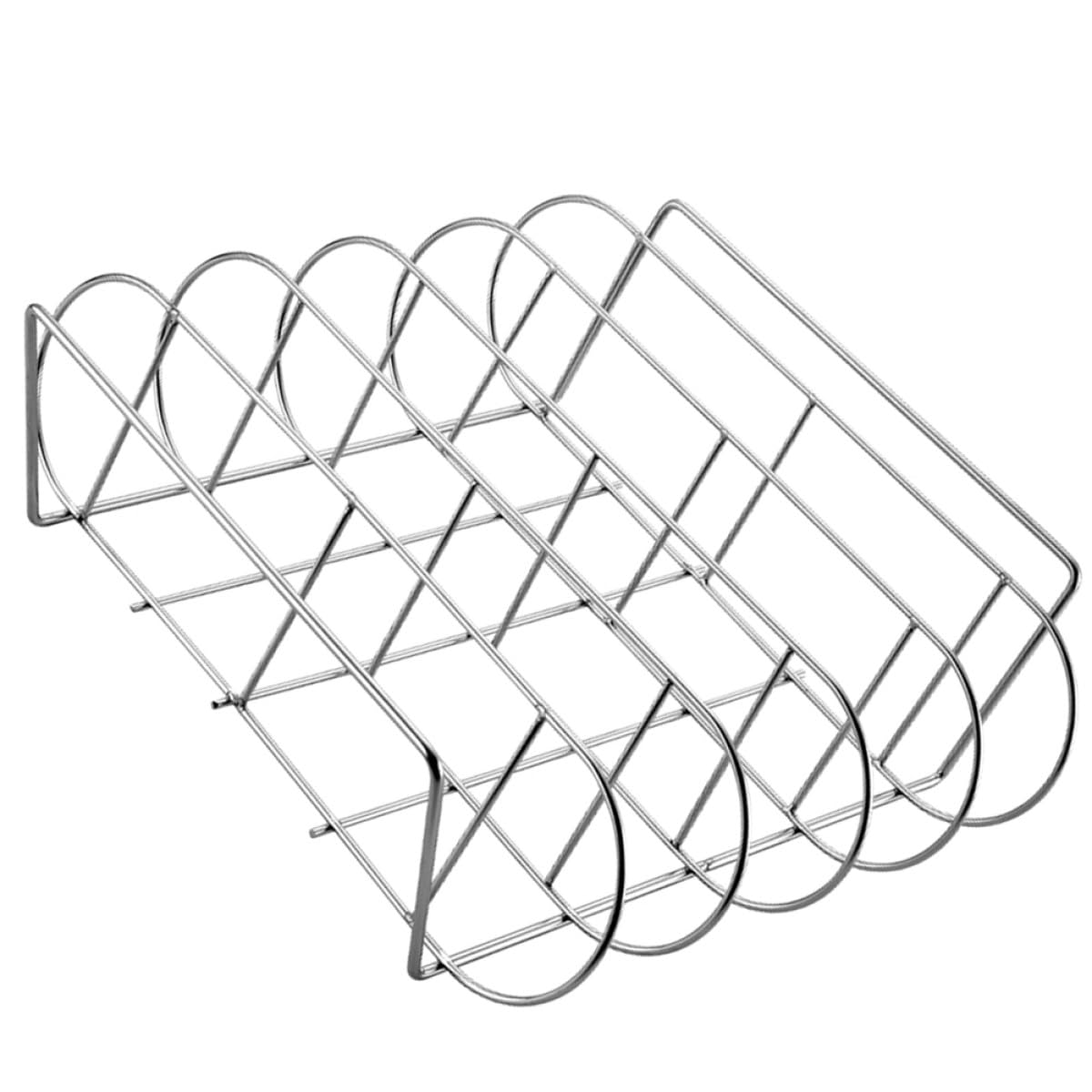 MAGICLULU Supporto per Costine e Facile da Pulire in Acciaio Inossidabile per Barbecue, Design Ergonomico Utensile per Grigliate a Casa e Picnic