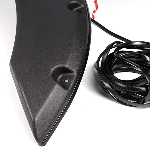 Miniatura 7 de CROSSDESIGN Guardabarros universal de 30 pies para rueda de automóvil, borde de llamada, junta de goma estilo limpiaparabrisas con cinta de grado