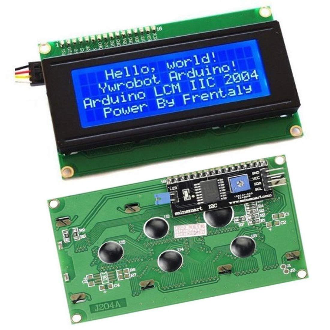 Techtonics 20X4 LCD2004 Display with I2C Interface Module