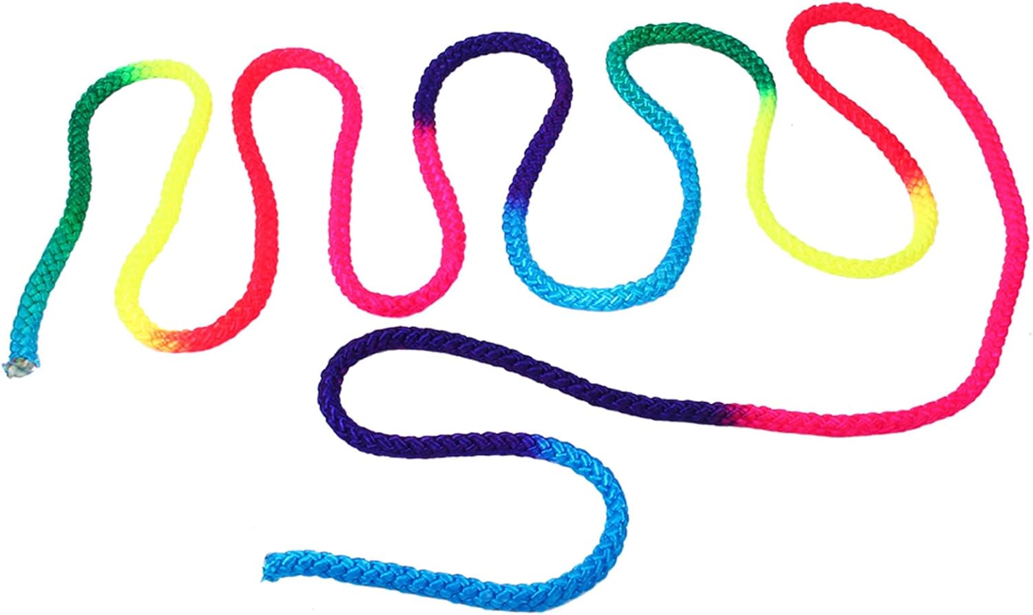 Gymnastics Rope, Rhythmic Gymnastic Skipping Rope Rainbow Color Sports Training Jump Ropes for Competition Arts Home Exercise Fitness