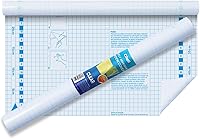 Vista 1 de Chell Rollo de papel de contacto transparente para libros, 17.5 pulgadas x 20 pies, protector de papel autoadhesivo transparente para libros