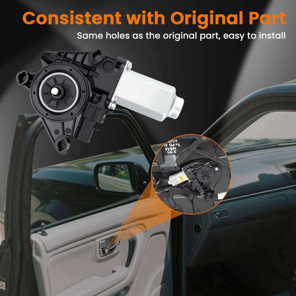 68143987AA Front Left Driver Side Window Regulator Motor Compatible with Dodge Charger 2011-2013, Chrysler 300 2011-2023 Replaces 68104009AA 68104009-AA 742-077