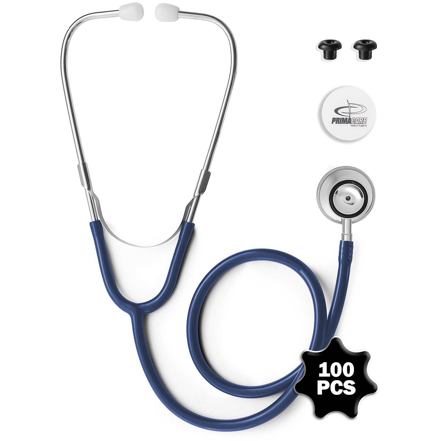 Primacare CSDS-9291-BL Pediatric Dual Head Stethoscope, Classic Series, 30 in., Blue (Pack of 100)