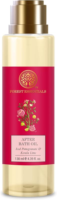 Forest Essentials Óleo corporal pós-banho Iced Pomegranate & Kerala Lime, 130 mL