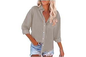 Cotton Linen Shirts for Women with Pockets: Stylish Comfort with Discount Codes