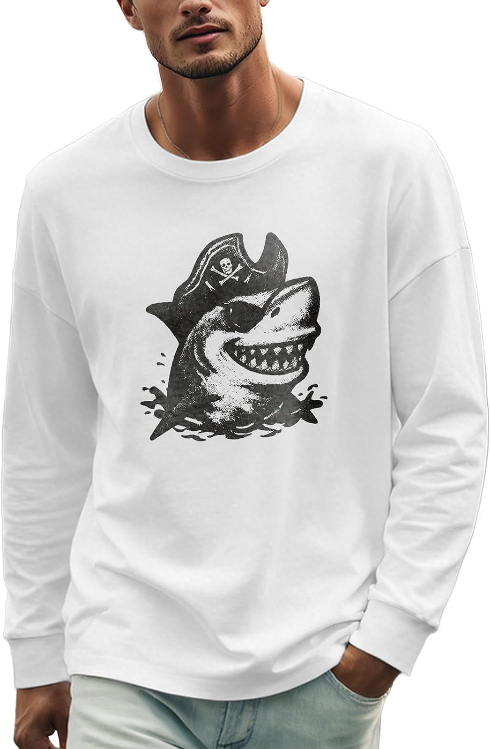 domirica Oversized Solid Cotton Blend Graphic Mens Hoodies Pullover Crewneck Long Sleeve Loose Fit Soft Sweatshirts