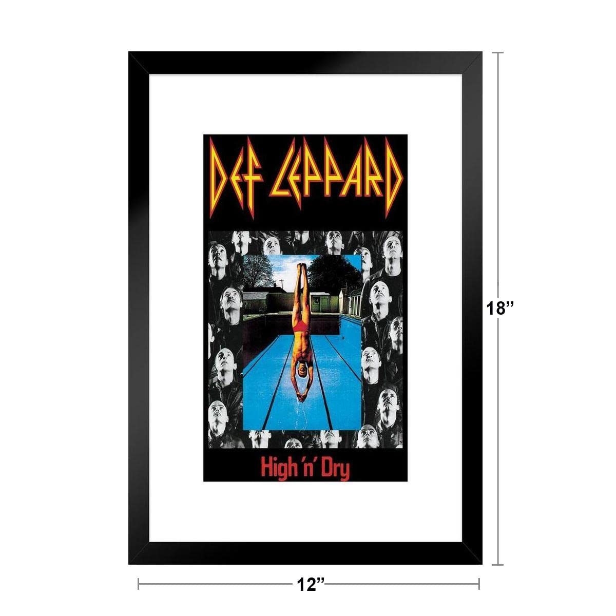 Amazon.co.jp: ポスター Foundry Def Leppard ハイ&ドライ アルバム