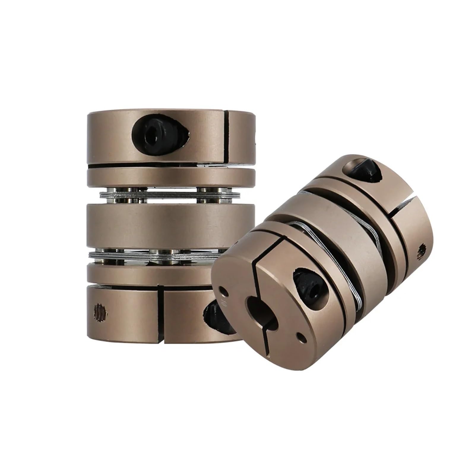 Giunto ad alta coppia D26L35 Doppio diaframma Foro interno 4-12 Disco di accoppiamento Giunto elastico flessibile torsionale Motore(4X12)