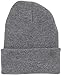 DS Plain Knit Cap Cold Winter Cuff Beanie (40+ Multi Color Available) (Light Gray)