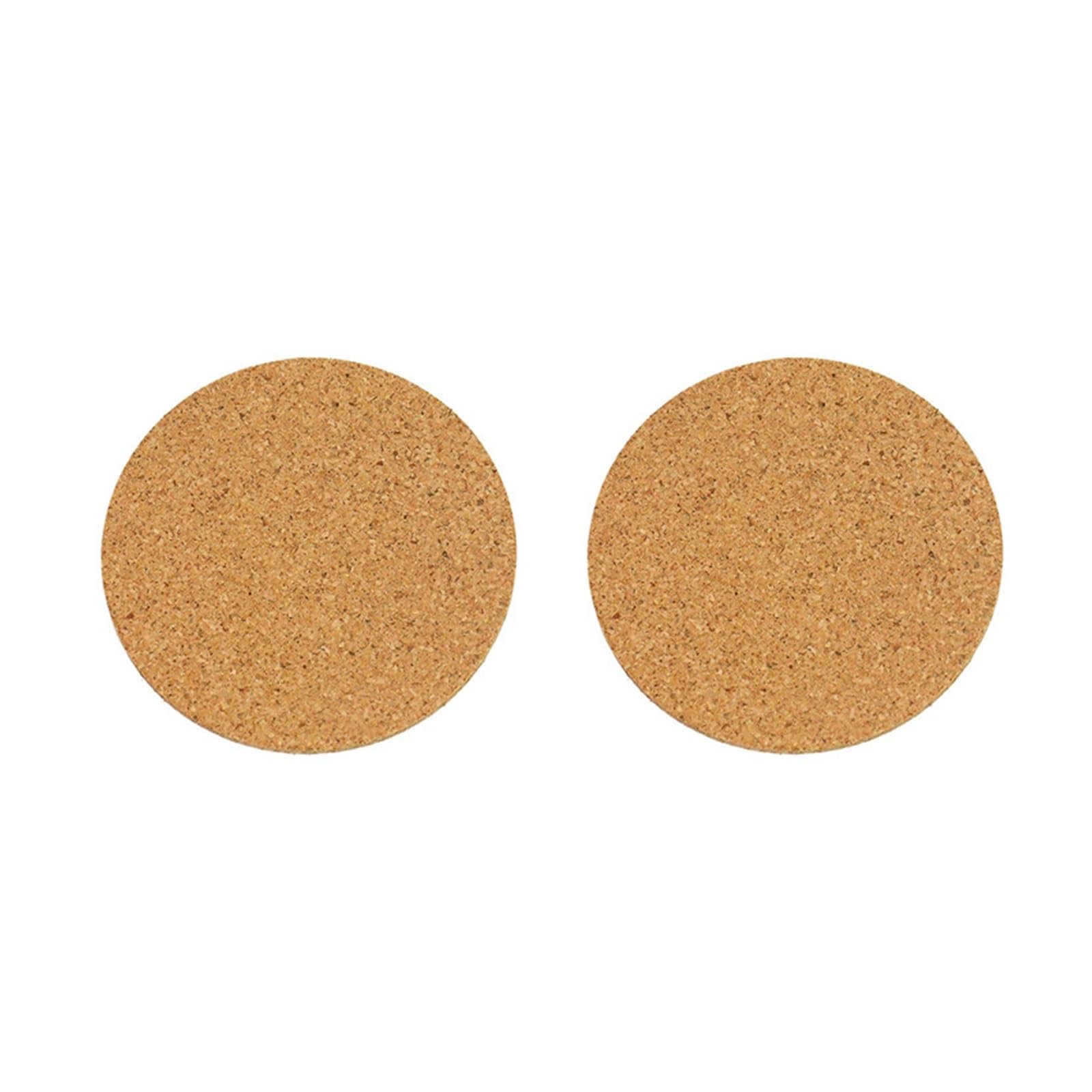 2 Pack Round Cork Coaster For Home Daily Use
