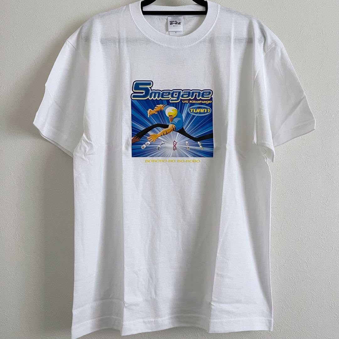 ボーボボ　 Tシャツ　L 白　不完全ボボパッチ　ボボボーボ・ボーボボ Amazon.co.jp: ボボボーボ・ボーボボ Tシャツ Lサイズ アニメ ゲーム