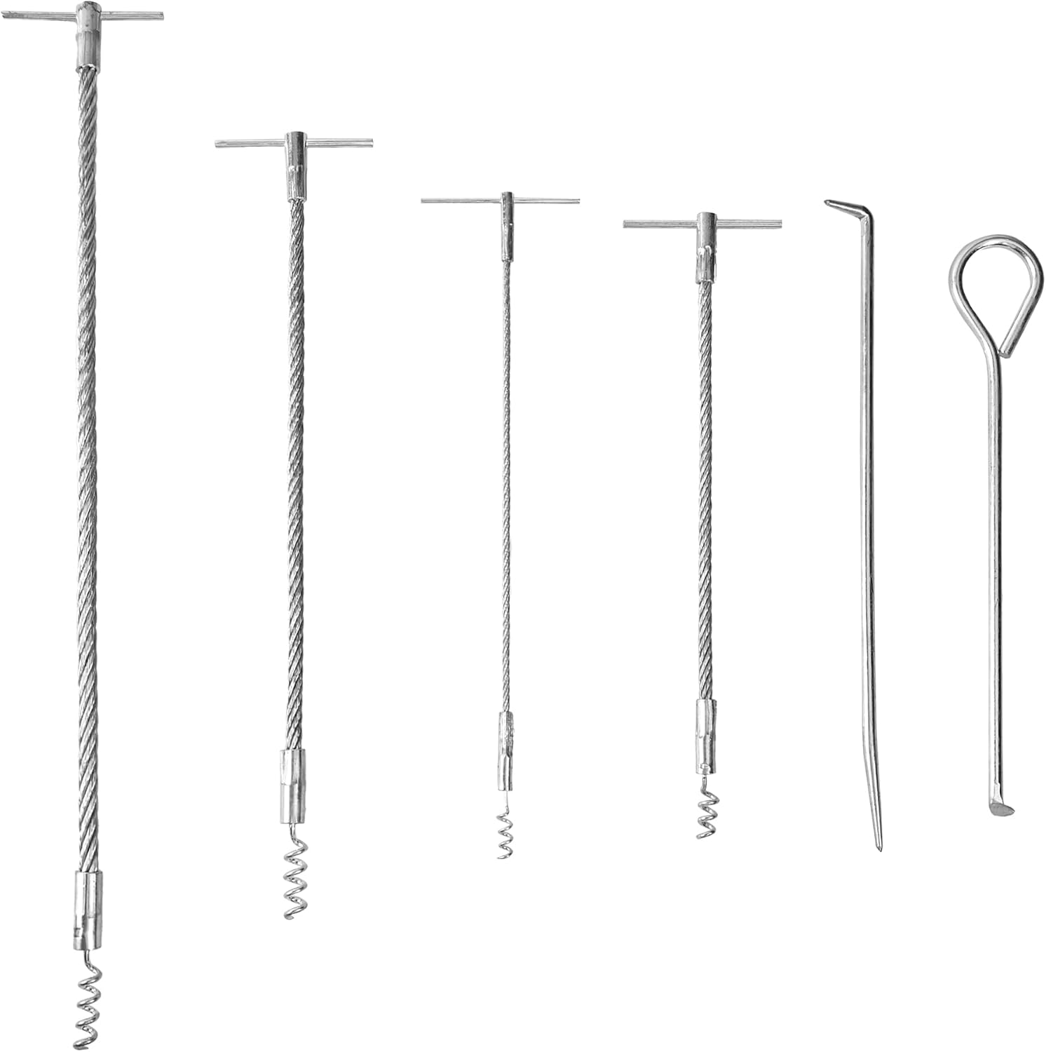 AIWFL 6pcs Packing Extractor Set Stainless Steel Packing Tool Set Flexible Packing Hook Sets