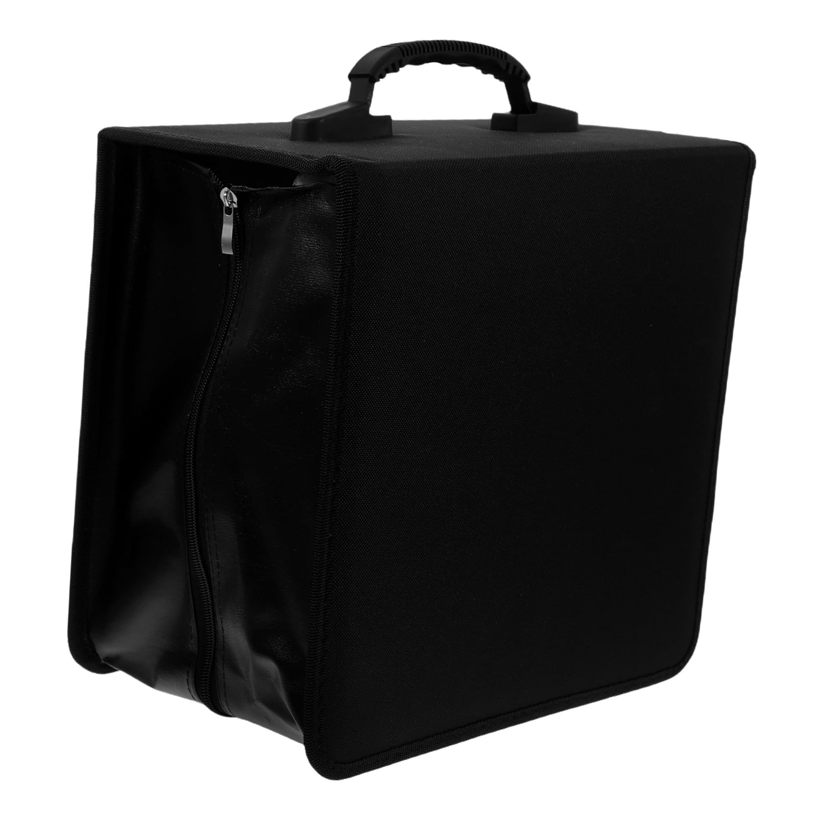 Alipis Organizer per Dvd e CD in PU Resistente con Manico Capacità Fino Dischi Custodia Compatta per Auto e Viaggio Portadischi Versatile